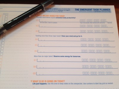 Techniques to Try: Use the Emergent Task Planner - Procrastination Coach